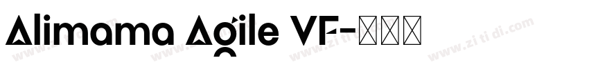 Alimama Agile VF字体转换